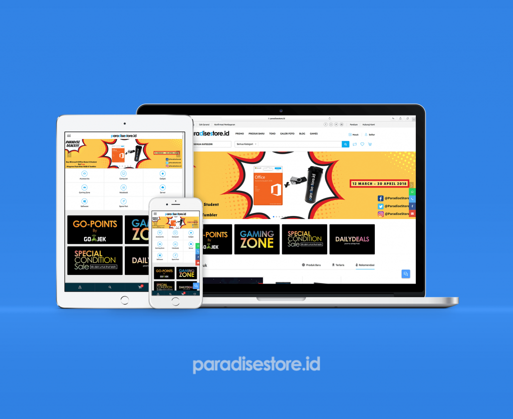Paradise Store – ECommerce Development